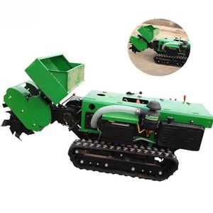 Mini trancheuse de creusement agricole tracteur à chenilles télécommandé équipement de machines agricoles - Product Image 1