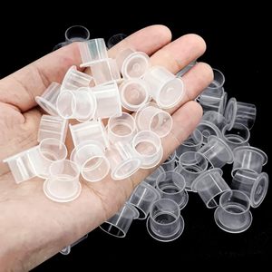 Disposable Plastic Tattoo Ink <b>Cups</b> with Base Pigment Caps <b>for</b> Permanent Makeup Tattoo Equipment - Product Image 1