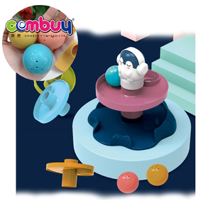 Pinguino rotante stacking torre gioco del bambino sfera di rotolamento giocattolo pista - Product Image 1