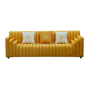 El último diseño de estilo árabe, cómodos juegos de sofás <span class=keywords><strong>modernos</strong></span> para sala de estar, sofá seccional Chesterfield amarillo de gran tamaño de lujo - Product Image 2