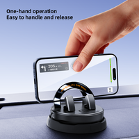 Support de téléphone de voiture rotatif à 360 degrés OEM ODM, support de téléphone stable et léger en ABS PC pour tableau de bord