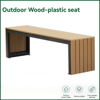 Ensemble table et chaises d'extérieur en bois et fer, design chinois HWY-01, durable, couleurs et dimensions personnalisables, style ferme, extérieur de villa