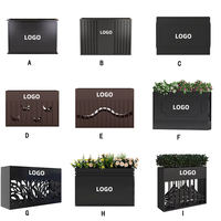 Jardinière géante de luxe en acier inoxydable de haute qualité, avec revêtement en poudre, pour jardin extérieur, longue durée de vie