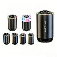 Mini diffuseur d'huiles essentielles intelligent, vaporisateur d'air frais, diffuseur d'arômes pour la maison et la voiture avec lampe ciel étoilé