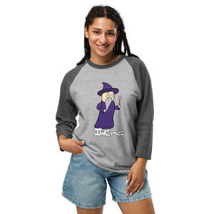 Blusa raglán de manga 3/4 para mujer Purple Wizard - Product Image 2