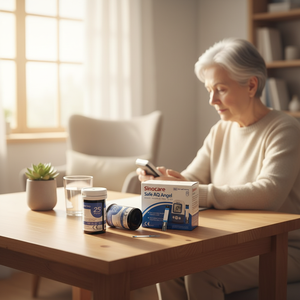 แผ่นทดสอบระดับน้ำตาลในเลือด <span class=keywords><strong>Safe</strong></span> AQ Angel - Product Image 6