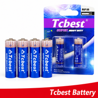 Baterai R6P Murah AA 1.5v 500mAh Kualitas Tinggi Grosir Baterai Kering Seng Karbon Pemasok Pabrik Cina