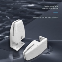 Supports de fixation réglables et durables pour panneau de séparation d'écran de bureau en alliage d'aluminium en forme de L, pour une intimité optimale