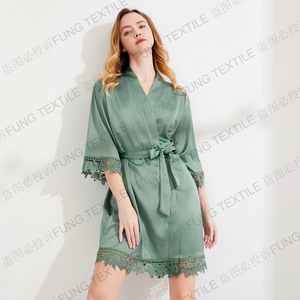 FUNG 3031 all'ingrosso in pizzo da donna in raso di seta abito da notte <span class=keywords><strong>abbigliamento</strong></span> donna pigiama da donna per l'estate - Product Image 2