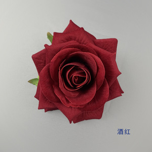 Rosas de Seda Artificiales de 10 cm de Diámetro, Decoración de Pared Realista, Accesorios de Fotografía para Exteriores, Decoración del Hogar - Product Image 4