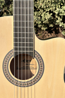 Aiersi gitar klasik 39 inci 6 senar, instrumen musik warna alami untuk pemula dengan tas bantalan
