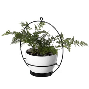 Maceta pequeña de oro colgante de Metal, macetas colgantes, maceta redonda, aspecto sólido para el hogar y el balcón, jardín, macetas de hierro Vintage - Product Image 2