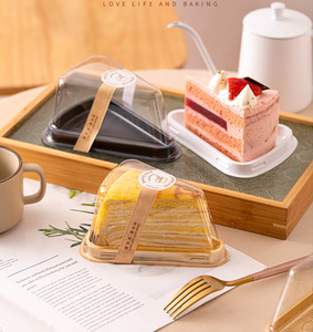Hộp Bánh Hình Tam Giác Hộp Cắt Bánh Mousse 6 Inch 8 Inch Làm Bánh Hộp Đóng Gói Dùng Một Lần - Product Image 6