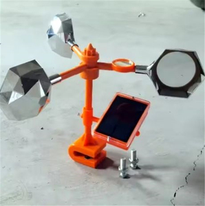 360 °   Ahuyentador de Aves Solar Giratorio, Espejo Reflectante Poliédrico con Sonido de Depredador para Jardín, Granja y Huerto - Product Image 2