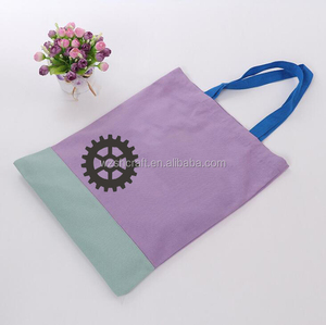 Sacs fourre-tout en toile imprimés sur mesure, sacs fourre-tout en coton vierges colorés, sacs de courses en mousseline 100% coton - Product Image 3