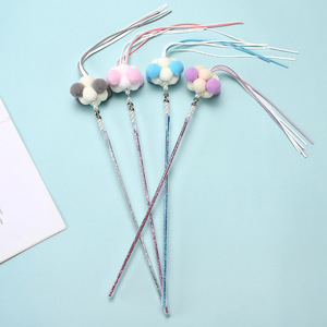 Feather and wire <b>cat</b> teaser, handmade pet toy, sounding bell, feather <b>cat</b> teaser, <b>cat</b> supplies wholesale - Product Image 1