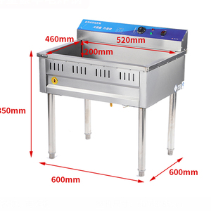 Fritadeira Elétrica Vertical Comercial em Aço Inoxidável Multifuncional com Grande Tanque de Óleo Fritadeira para Frango Frito 9000W - Product Image 3