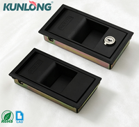 Loquet de compression à couple élevé en alliage de zinc noir peint pour chambre d'essai de porte gauche/droite