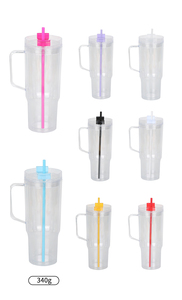 Personnalisé 40oz boule à neige double paroi en plastique acrylique <span class=keywords><strong>café</strong></span> tasses de voyage tasses avec couvercles colorés paille et bouchon en silicone - Product Image 6