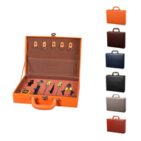 Boîte de rangement en cuir en stock pour coffre, mallette, valise, vêtements, cosmétiques, bijoux, parfums – Boîte de présentation en bois