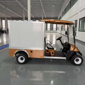Voiturette <span class=keywords><strong>de</strong></span> golf électrique avec caisse isotherme, 2 places, chariot utilitaire <span class=keywords><strong>de</strong></span> livraison pour hôtels et complexes hôteliers - Product Image 5