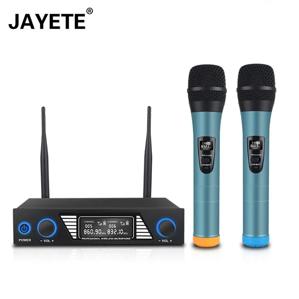Hot Sale UHF Wireless Microphone 2 Channel