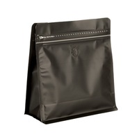 Nouveau sac de rangement spécial en grains de café sac autoportant à fond carré à huit côtés avec fermeture à glissière et sacs à café à valve d'air unidirectionnelle