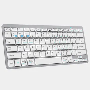 COUSO Wholesale 2.4GHz Wireless White Keyboard Custom Slim Anti-fall Rechargeable Mini Bluetooth Office Mini Keyboard For Laptop