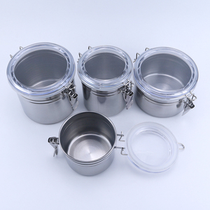 Barattolo in Acciaio <span class=keywords><strong>Inox</strong></span> con Coperchio, Grande, Personalizzabile, Portatile, Ermetico, Antigoccia, Pratico Regalo, Contenitore per Erbe Aromatiche - Product Image 6