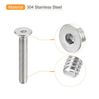 Vis à tête fraisée M5, longueur 25 mm, DIN7991, vis à tête fraisée hexagonale, vis à tête fraisée hexagonale à six pans creux