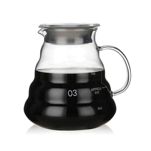 Bouilloire de café chaud pour serveur, ensemble de théière, verres résistants à la chaleur, réutilisable, <span class=keywords><strong>prix</strong></span> d'usine - Product Image 6