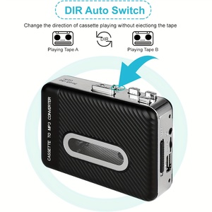 Reproductor y Grabador de Casetes Mini USB - Convertidor Portátil de <span class=keywords><strong>MP3</strong></span> USB-C, Sonido Estéreo con Reverso Automático y Compatibilidad con Cintas IC - Product Image 3