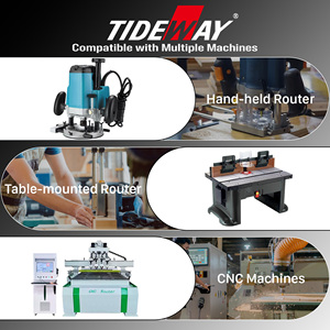 Tideway pemotong penggilingan Panel pintu, mata bor <span class=keywords><strong>Router</strong></span> <span class=keywords><strong>Bit</strong></span> kayu dengan bantalan - Product Image 6