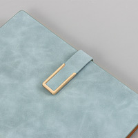 Carnet en cuir PU magnétique au prix d'usine, logo personnalisé, reliure à feuilles mobiles A5, journal d'écriture, papeterie, carnets d'affaires, 80 feuilles