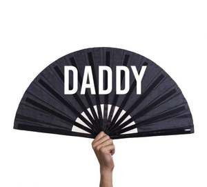 Éventail pliant personnalisé en bambou imprimé avec logo pour festivals, soirées, accessoires de rave, grand éventail de rave - Product Image 4