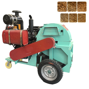 Broyeur à marteaux pour bois, déchiqueteuse mobile de bois, machine de découpe de bois, capacité 2T/H, moteur, fabrication de sciure de bois et de billes de bois - Product Image 1