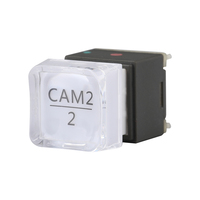 Commutateur de marquage Laser 19mm, série PLC, résistant, Bi couleur, lampe avec double LED et éclairage