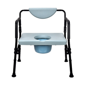 <b>Commode</b> Chair <b>Portable</b> Toilet For Elderly And Pregnant Women With Removable Bucket And Non Slip Foot Mat - Product Image 2