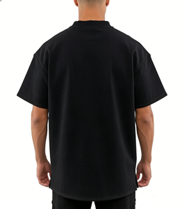 T-shirts en coton 100% personnalisés avec votre logo de marque, t-shirts unis pour hommes, t-shirts décontractés pour hommes - Product Image 3