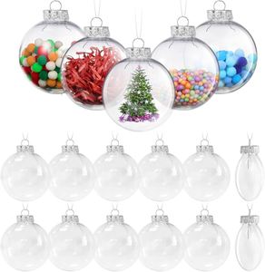 High End Custom Classic Factory Party Decoration Bola Plastico Santa Claus Transparent <b>Christmas</b> Ball Ornaments - Product Image 1