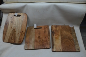 Planches à découper en bois de mangue boucher bloc à découper maison hôtel restaurant cuisine utiliser fromage nourriture pizza - Product Image 5