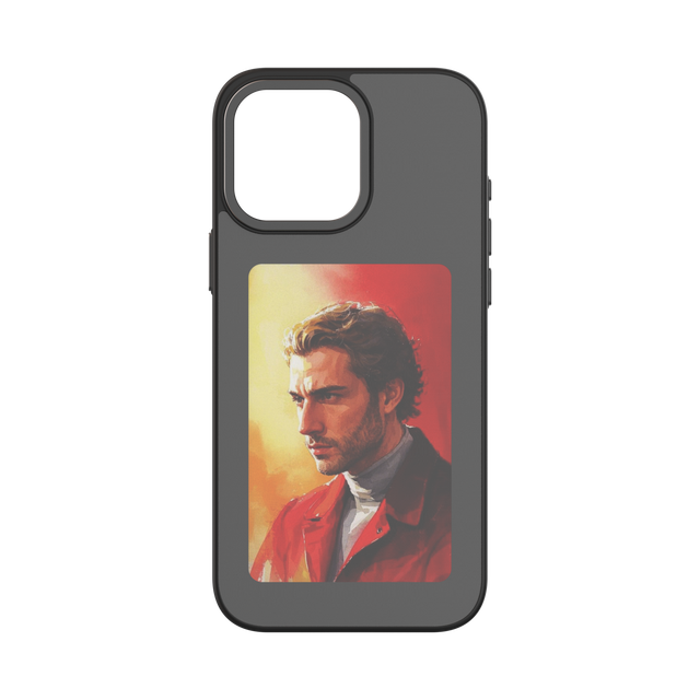 Luxury 3.97 Inch 480*480 HD E Ink Display TPU Material Magnetic Ring Holder Sports Design NFC Smart Back Cover Phone Case for