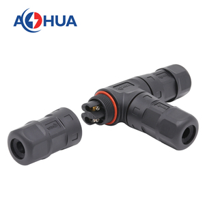 Conjunto de fijación de tornillo M23 2Pin T Conector Led <span class=keywords><strong>Driver</strong></span> Divisor de cable de alimentación de 3 vías 35A 500V Conector de CA IP68 - Product Image 6