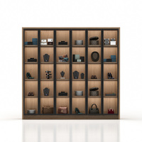 Grand présentoir de magasin de bijoux, design de vitrine murale pour vin, en bois de chêne, sur pied, pour magasin de montres, avec produits