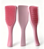Brosse à cheveux massante en nylon PVC avec logo personnalisé, séchage rapide, usage professionnel en salon, avec coussin intégré