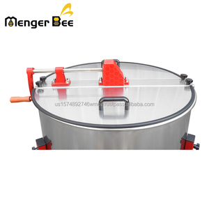 Mejor Precio: Extractor Manual de Miel Menger Bee de 8 Cuadros con Cesta Interior de Acero Inoxidable, Separador de Miel Reversible - Product Image 3