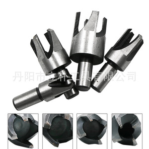 Plug Cutting Bits Carbon Steel 6mm Shank Round For Woodworking Drills 4Pc Set - Product Image 5