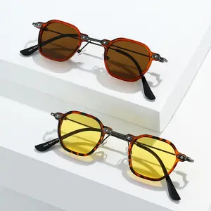 Популярные в стиле панк маленькие очки в стиле хип-хоп, новые дизайнерские поступления, очки, линзы, модные солнцезащитные очки для мужчин оптом
