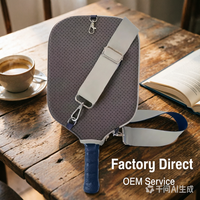 Bolsa de Neopreno Impermeable para Raqueta de Pickleball con Logotipo Personalizado Directo de Fábrica, Estilo Lateral, Funda para Tenis y Pádel, Estuche Cruzado para Hombro