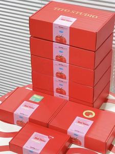 شعار مخصص مع ملصقات مناديل ورقية لصناديق شحن هدايا العلامات التجارية - Product Image 3